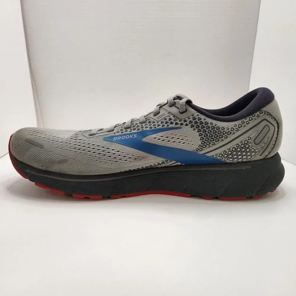 Brooks Ghost 14 Shoes Men's Size 13 D Gray Running Sneakers Athletic 1103691D078